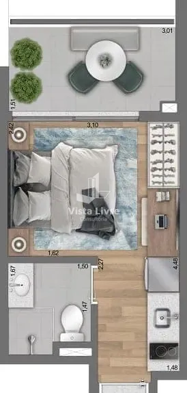 Apartamento, 1 quarto, 21 m² - Foto 18