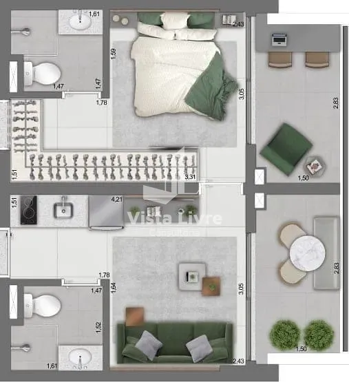 Apartamento, 1 quarto, 21 m² - Foto 22