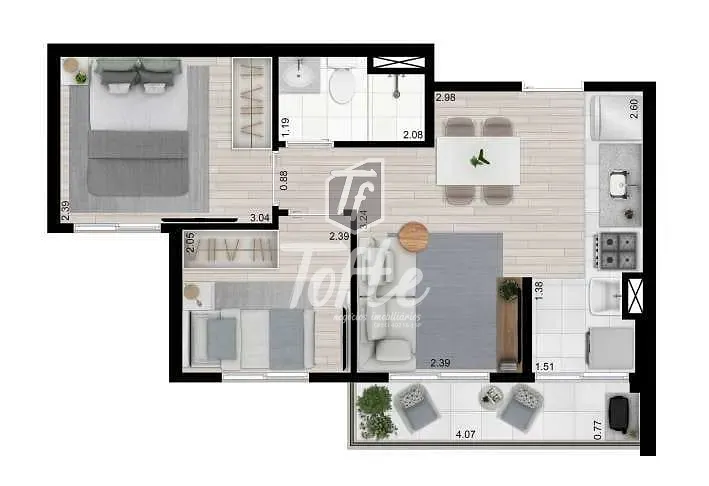 Apartamento, 2 quartos, 42 m² - Foto 23