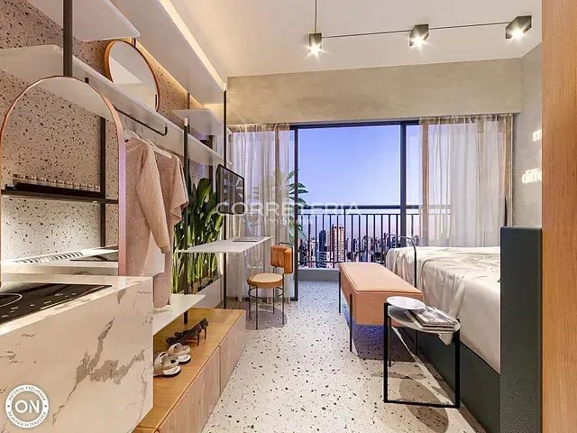 Studio 1 quarto e 1 banheiro, à venda, no bairro Santo Amaro em São Paulo