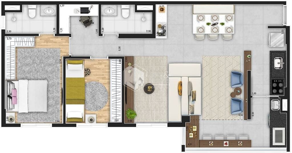 Apartamento, 3 quartos, 87 m² - Foto 19