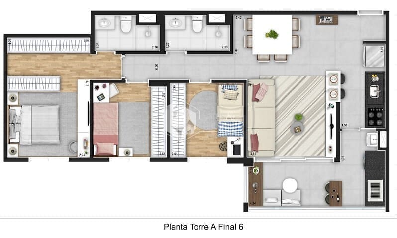 Apartamento, 3 quartos, 87 m² - Foto 20