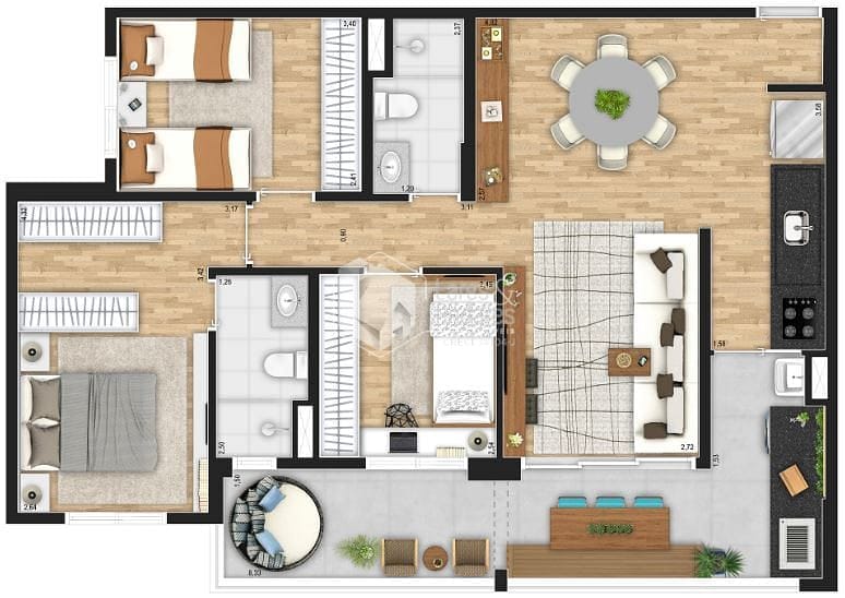 Apartamento, 3 quartos, 87 m² - Foto 25