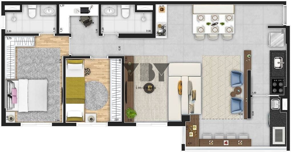 Apartamento, 3 quartos, 87 m² - Foto 19