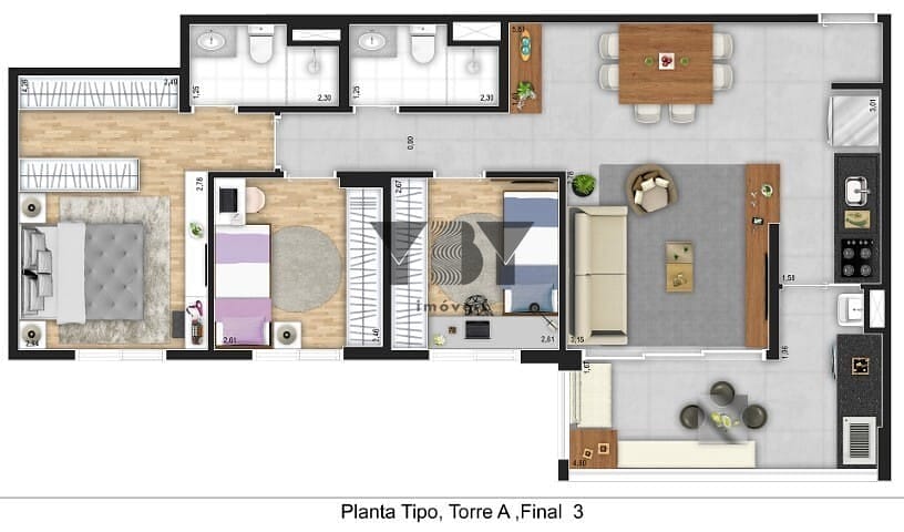 Apartamento, 3 quartos, 87 m² - Foto 23