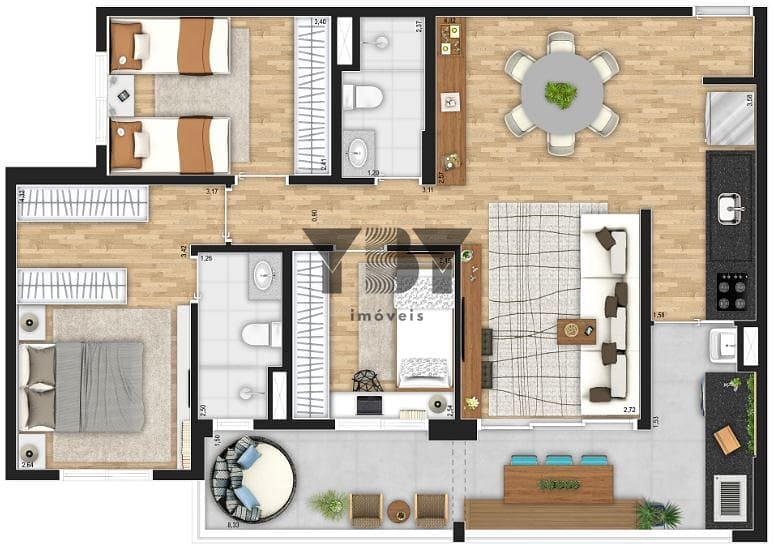 Apartamento, 3 quartos, 87 m² - Foto 25