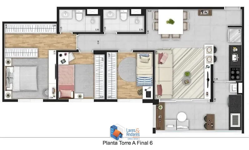 Apartamento, 3 quartos, 79 m² - Foto 20