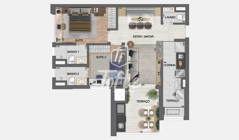 Apartamento, 2 quartos, 63 m² - Foto 45