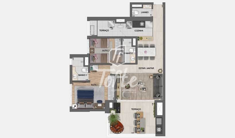 Apartamento, 2 quartos, 63 m² - Foto 49