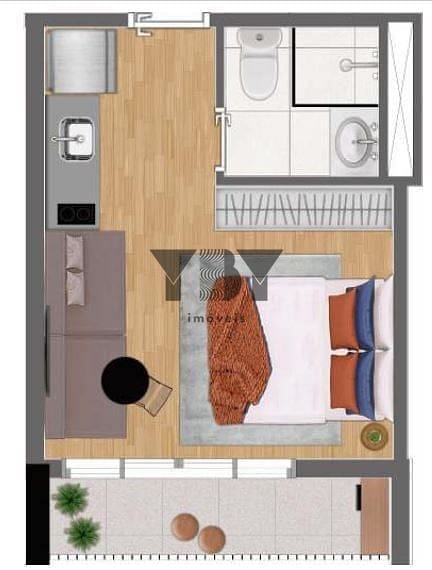 Apartamento, 1 quarto, 46 m² - Foto 15