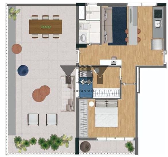 Apartamento, 1 quarto, 46 m² - Foto 22