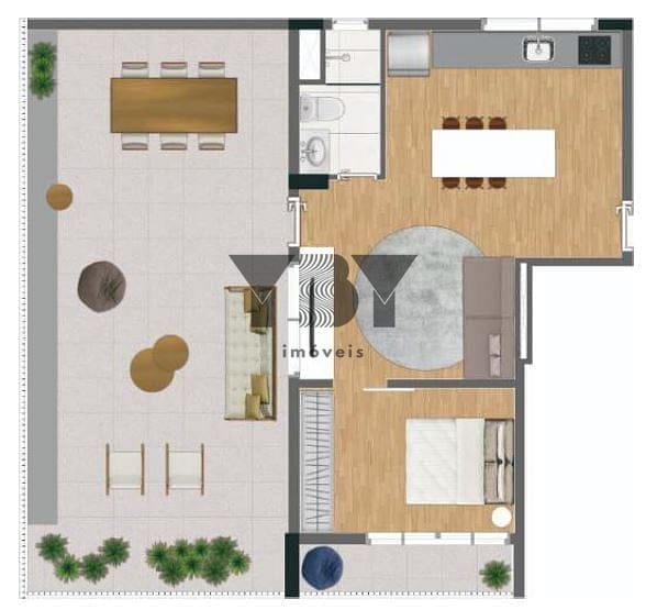 Apartamento, 1 quarto, 46 m² - Foto 23