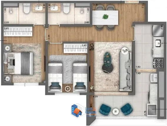 Apartamento, 2 quartos, 62 m² - Foto 13