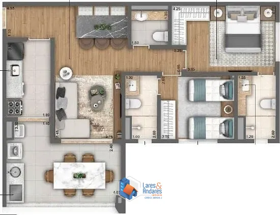 Apartamento, 2 quartos, 62 m² - Foto 15