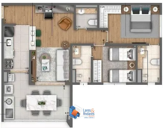 Apartamento, 2 quartos, 62 m² - Foto 16