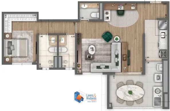 Apartamento, 1 quarto, 47 m² - Foto 18