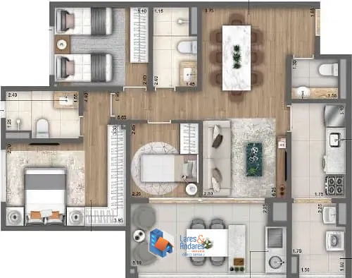 Apartamento, 1 quarto, 47 m² - Foto 19