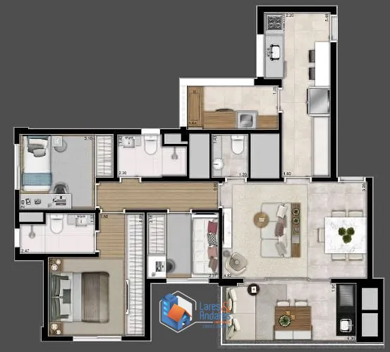 Apartamento, 4 quartos, 129 m² - Foto 18