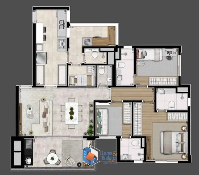 Apartamento, 4 quartos, 129 m² - Foto 20