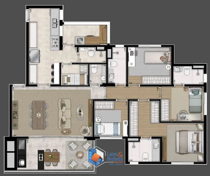 Apartamento, 4 quartos, 129 m² - Foto 21