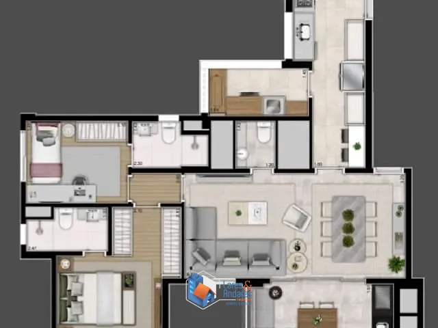 Apartamento 3 quartos e 5 banheiros, à venda, no bairro Perdizes em São Paulo