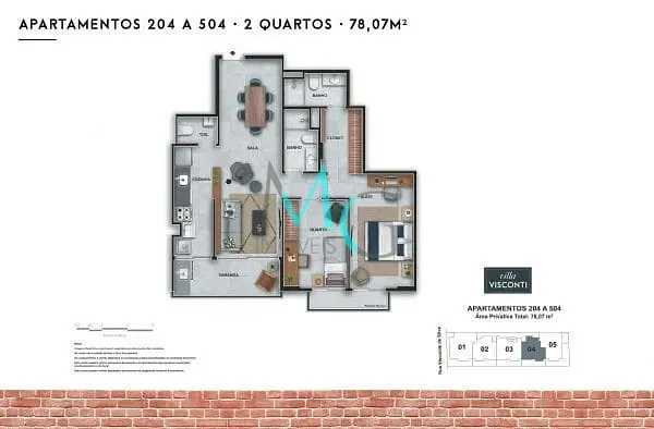 Apartamento, 2 quartos, 78 m² - Foto 17