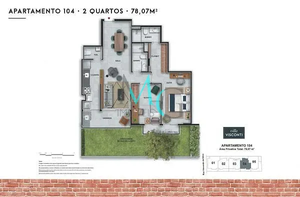 Apartamento, 2 quartos, 78 m² - Foto 18