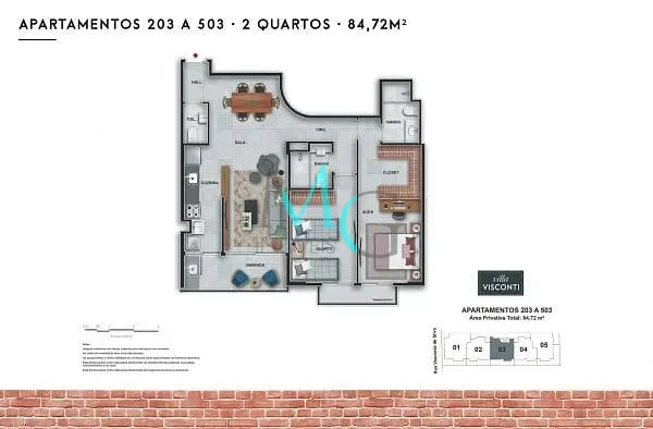 Apartamento, 2 quartos, 78 m² - Foto 21