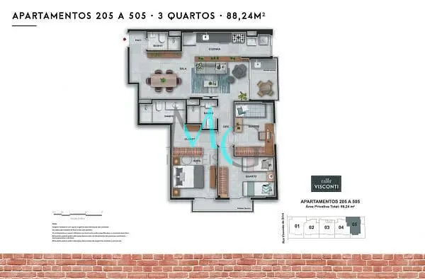 Apartamento, 2 quartos, 78 m² - Foto 23