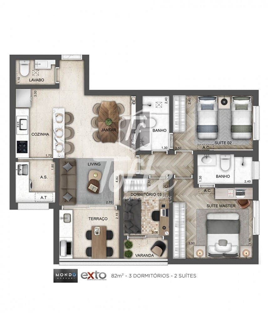 Apartamento, 2 quartos, 65 m² - Foto 18