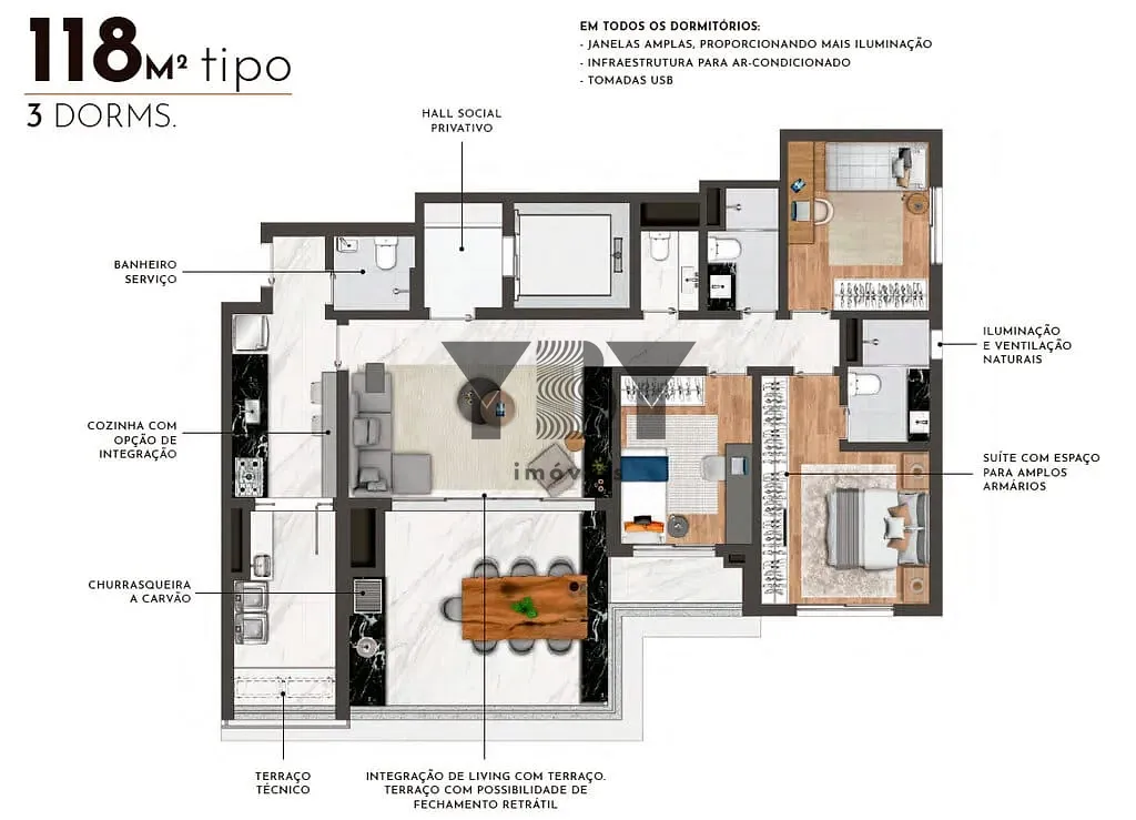 Apartamento, 3 quartos, 136 m² - Foto 19