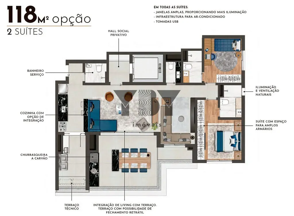 Apartamento, 3 quartos, 136 m² - Foto 20