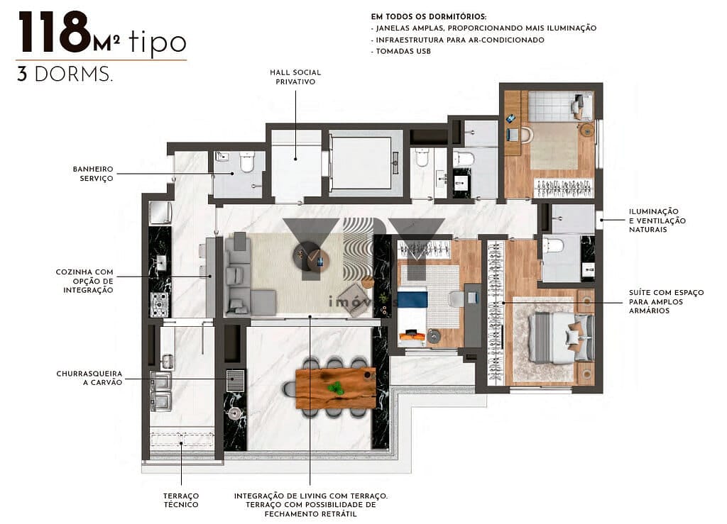 Apartamento, 3 quartos, 118 m² - Foto 19