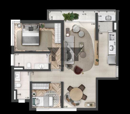 Apartamento, 2 quartos, 80 m² - Foto 10