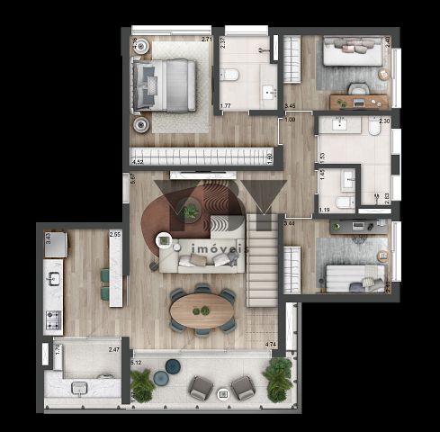 Apartamento, 2 quartos, 80 m² - Foto 12