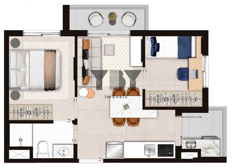 Apartamento, 2 quartos, 40 m² - Foto 29