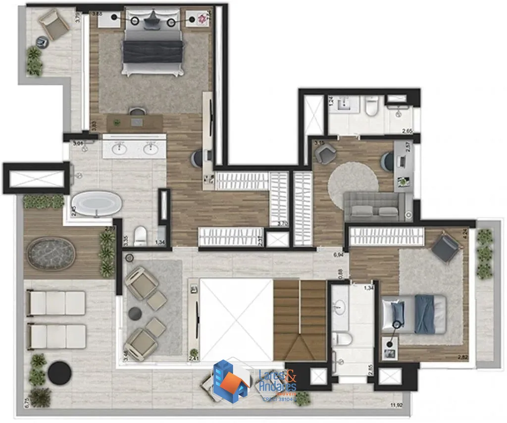 Apartamento, 3 quartos, 153 m² - Foto 43