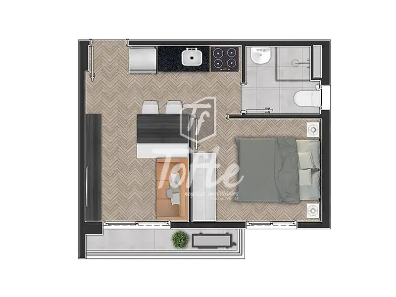 Apartamento, 1 quarto, 27 m² - Foto 18