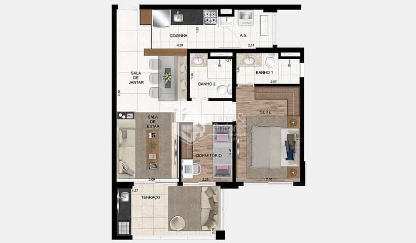 Apartamento à venda com 2 quartos, 70m² - Foto 21
