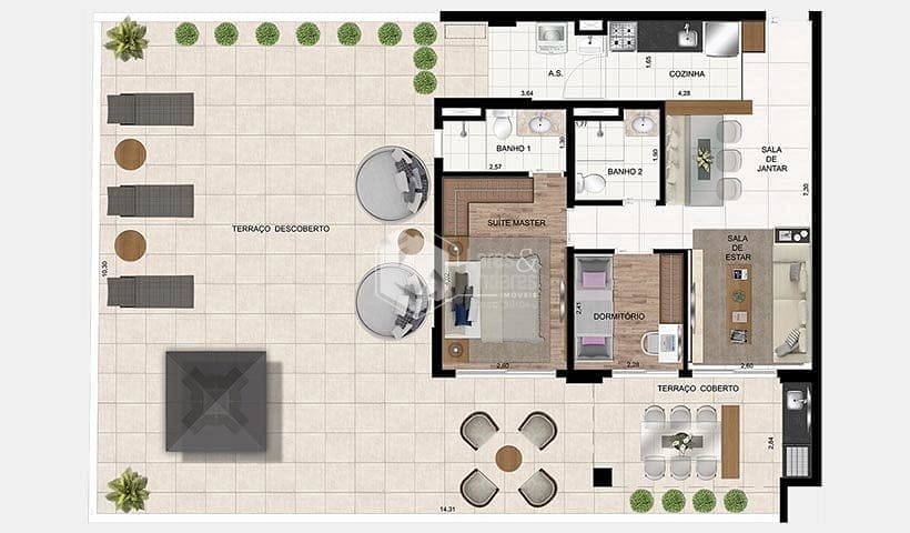 Apartamento à venda com 2 quartos, 70m² - Foto 23