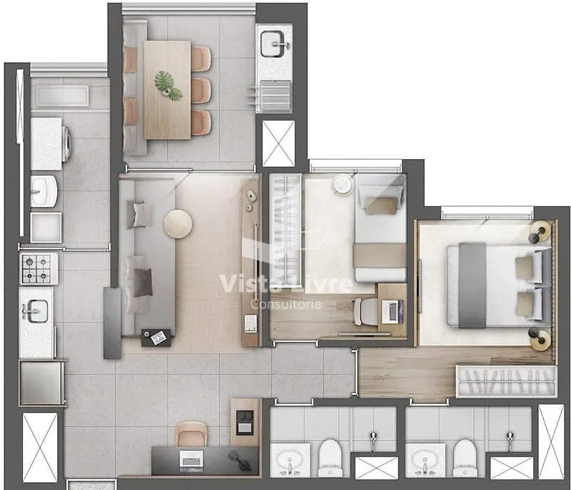 Apartamento, 3 quartos, 88 m² - Foto 26