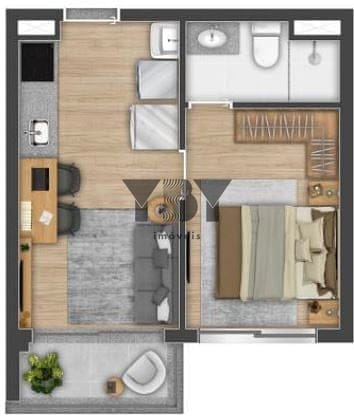 Apartamento à venda com 1 quarto, 48m² - Foto 26