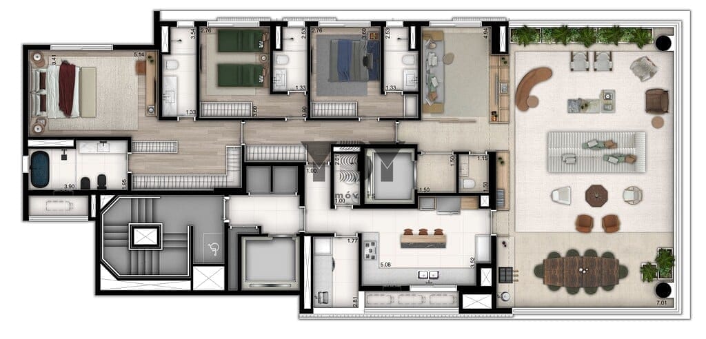 Apartamento à venda com 4 quartos, 238m² - Foto 25