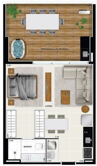 Apartamento, 2 quartos, 69 m² - Foto 54