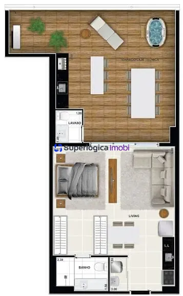Apartamento, 2 quartos, 69 m² - Foto 62