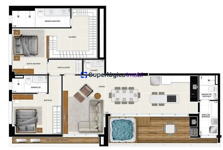 Apartamento, 2 quartos, 69 m² - Foto 65