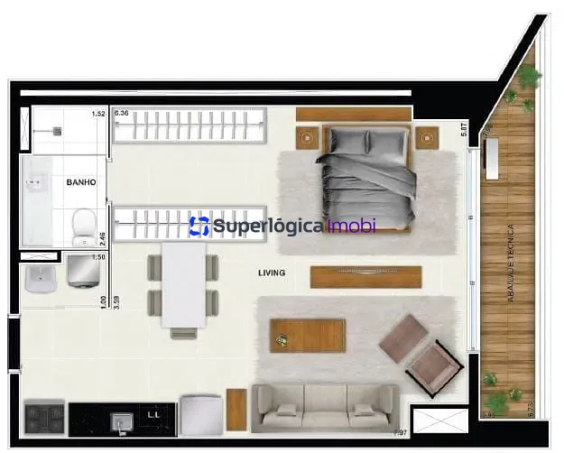 Apartamento, 2 quartos, 70 m² - Foto 53