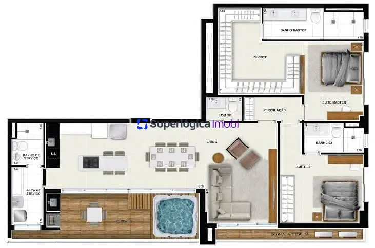 Apartamento, 2 quartos, 70 m² - Foto 66