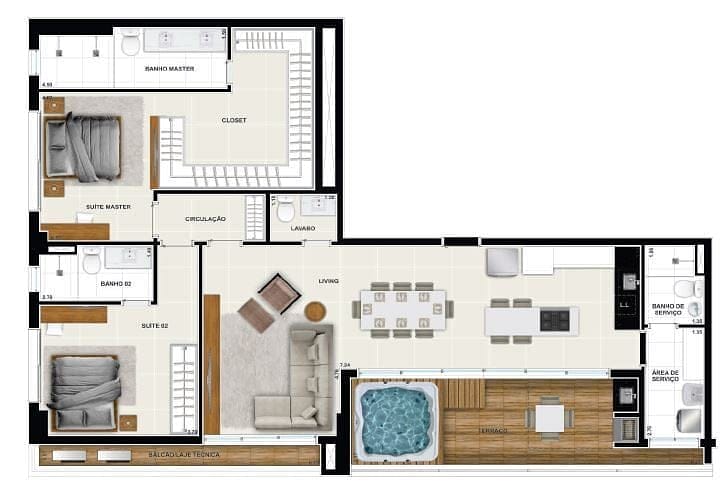 Apartamento, 1 quarto, 67 m² - Foto 65