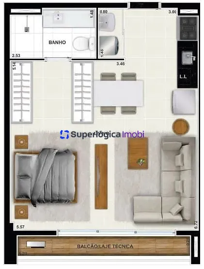 Apartamento, 1 quarto, 67 m² - Foto 52